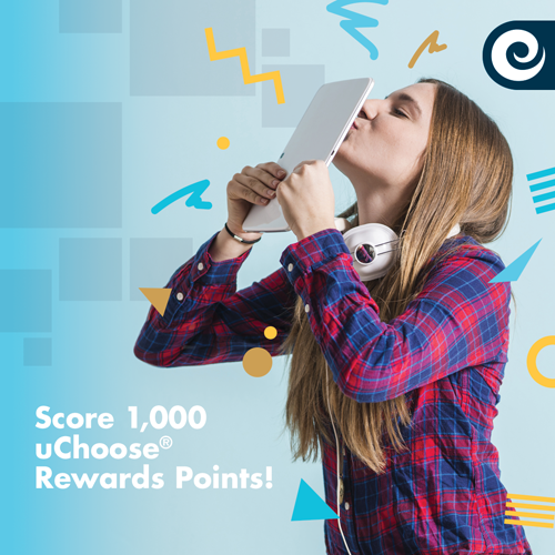 Score 1000 rewards points