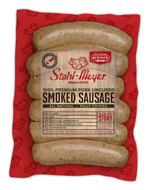 Stahl Meyer Sausage label